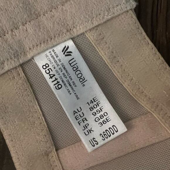 ^NWOT Wacoal Red Carpet Convertible Strapless Bra  854119 – Sand 36DDD - Picture 9 of 9